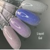 Моделирующий гель Saga Liquid Gel №28 (лавандово-голубой  с шиммером) 15 мл